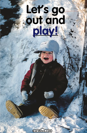 boy in snow